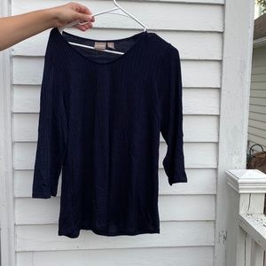 Chicos 3/4 length top